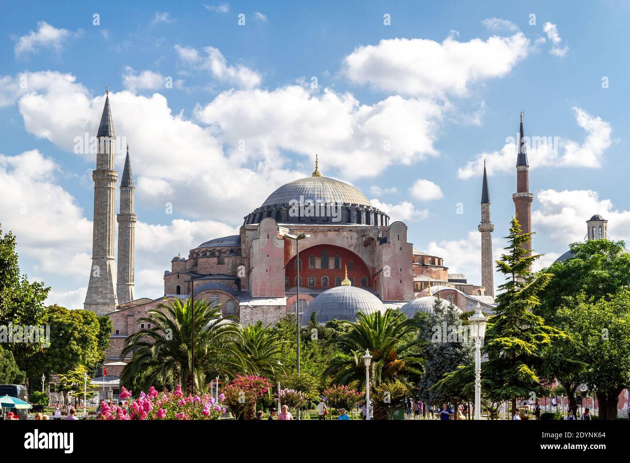 Hagia Sophia Moschee, sonniger Tag Stockfoto