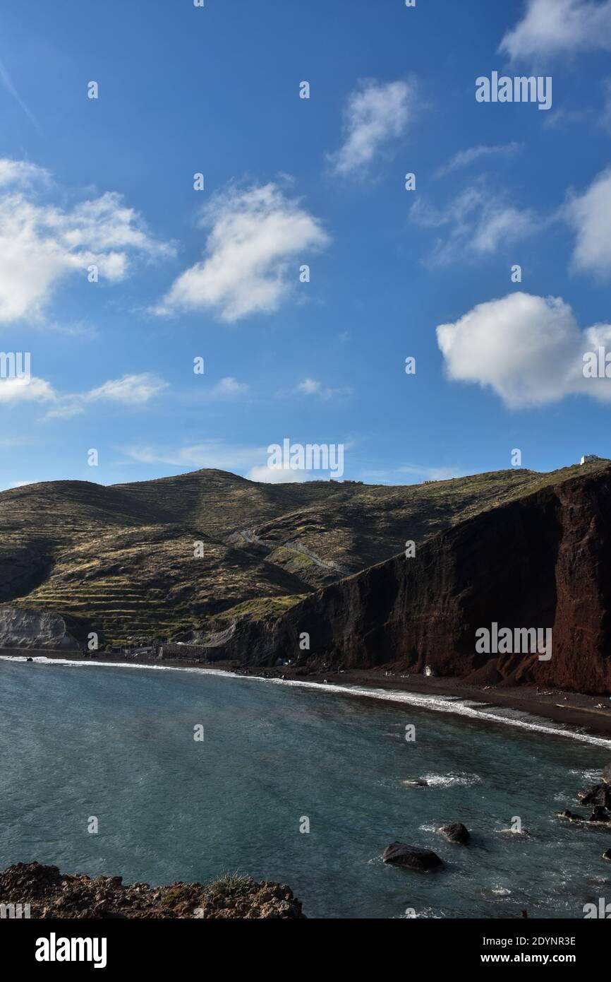 Red Beach/Akrotiri, Santorini Stockfoto