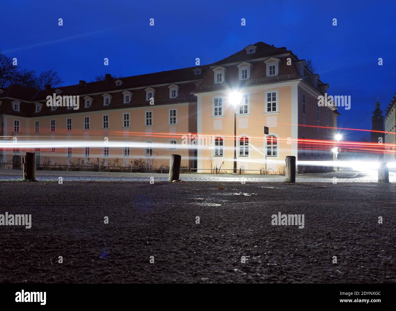 25. Dezember 2020, Thüringen, Weimar: Das Haus von Frau von Stein an der Ackerwand. Das 1770 erbaute Haus wurde später für den herzoglichen Oberstherrn Ernst Josias Freiherr von Stein und seine Frau Charlotte in eine Residenz umgewandelt. Frau von Stein war eine wartende Dame auf Herzogin Anna Amalia sowie eine Freundin und vertraute Goethes. Foto: Soeren Sache/dpa-Zentralbild/ZB Stockfoto