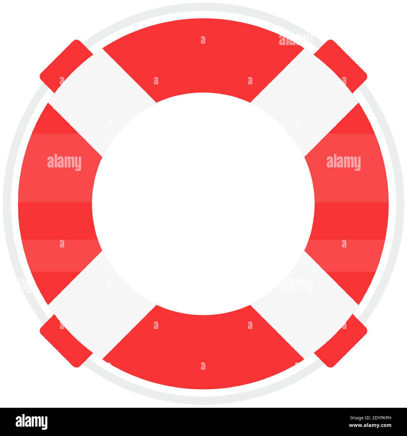 Symbol für die farbige Linie des Rettungsbootes. Rettungsring, Hilfesymbol. Stock Vektor
