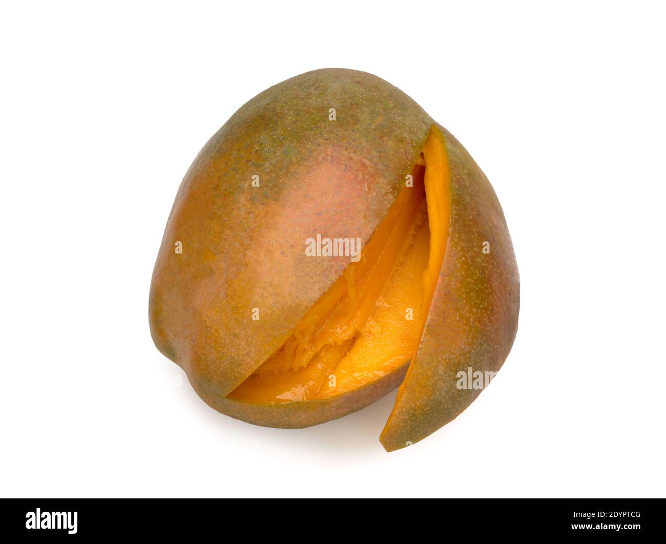 Geschnitten Mango Frucht, natürliche Optik Stockfoto