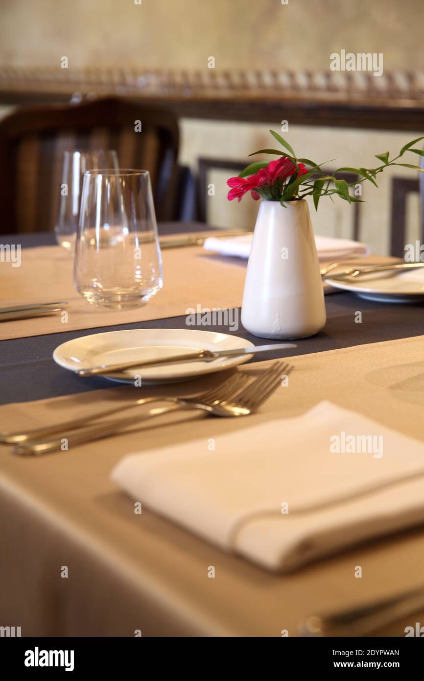 Geschlossenes Restaurant in Prag Stockfoto