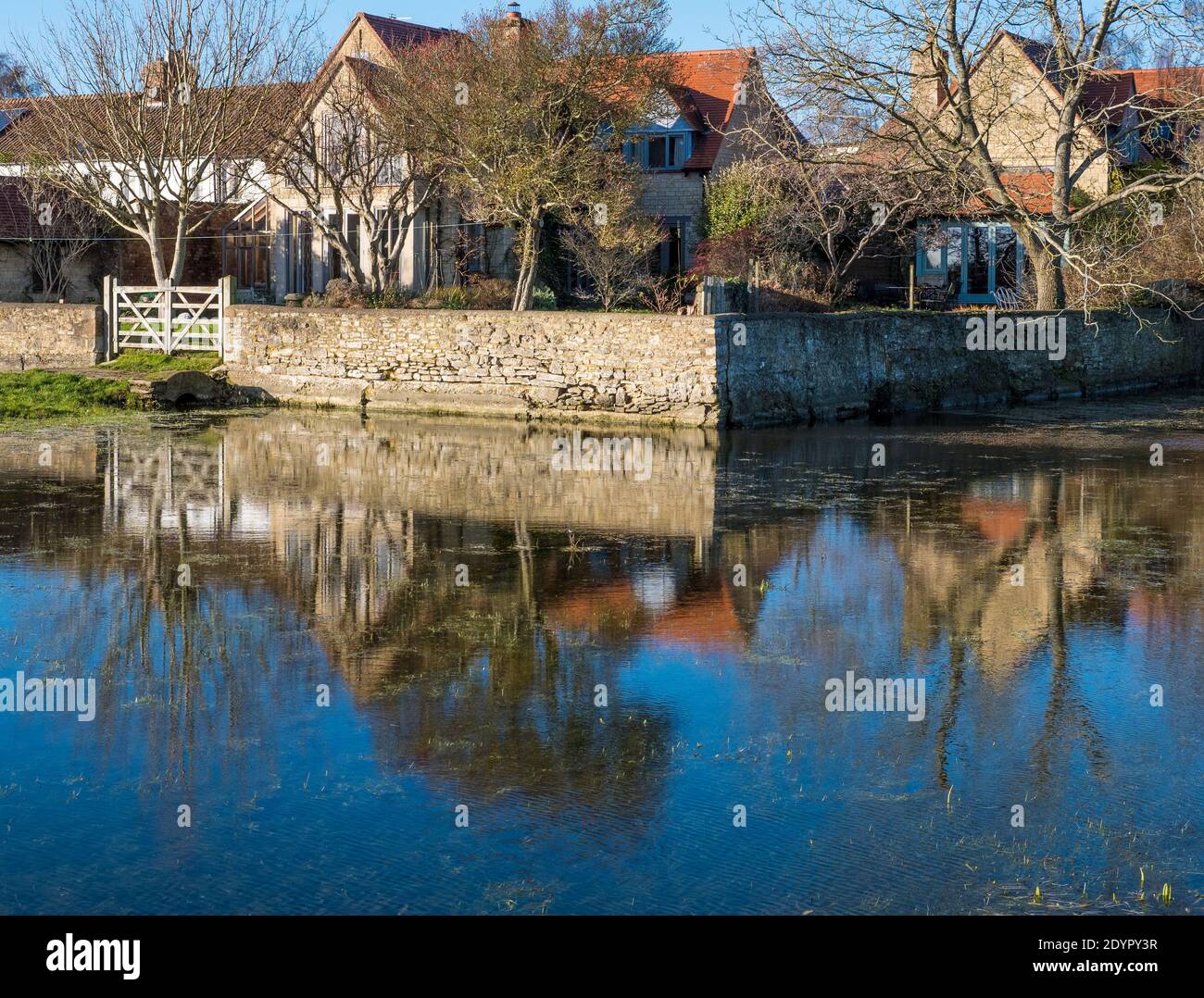 Wolvercote Village, Wolvercote Village, Port Meadow, Oxford, Oxfordshire, England, Großbritannien, GB. Stockfoto