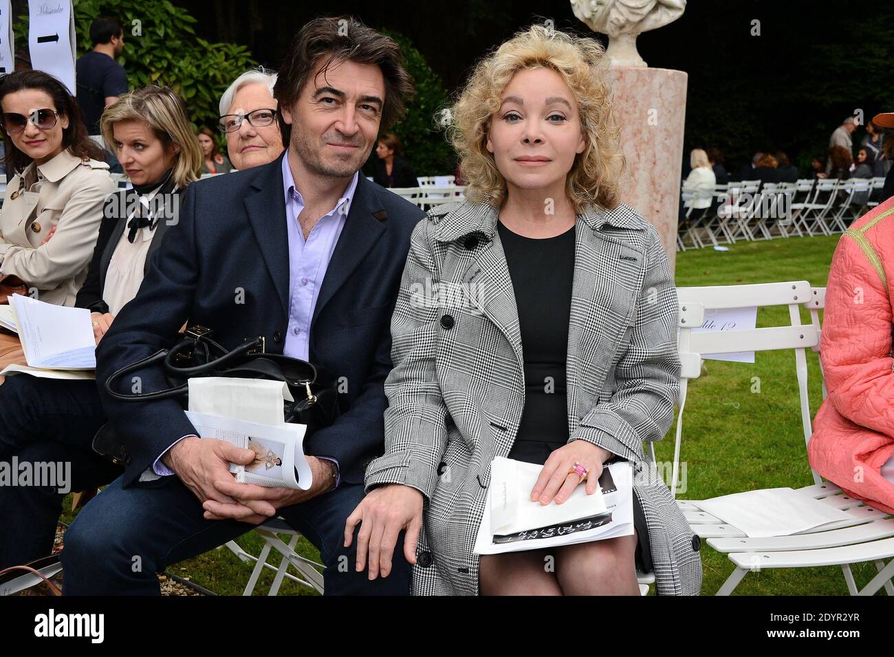 Grace de Capitani Teilnahme an Franck Sorbier Haute Couture Herbst-Winter 2013-2014 Modenschau, in Paris, Frankreich, am 3. Juli 2013. Foto von Nicolas Briquet/ABACAPRESS.COM Stockfoto