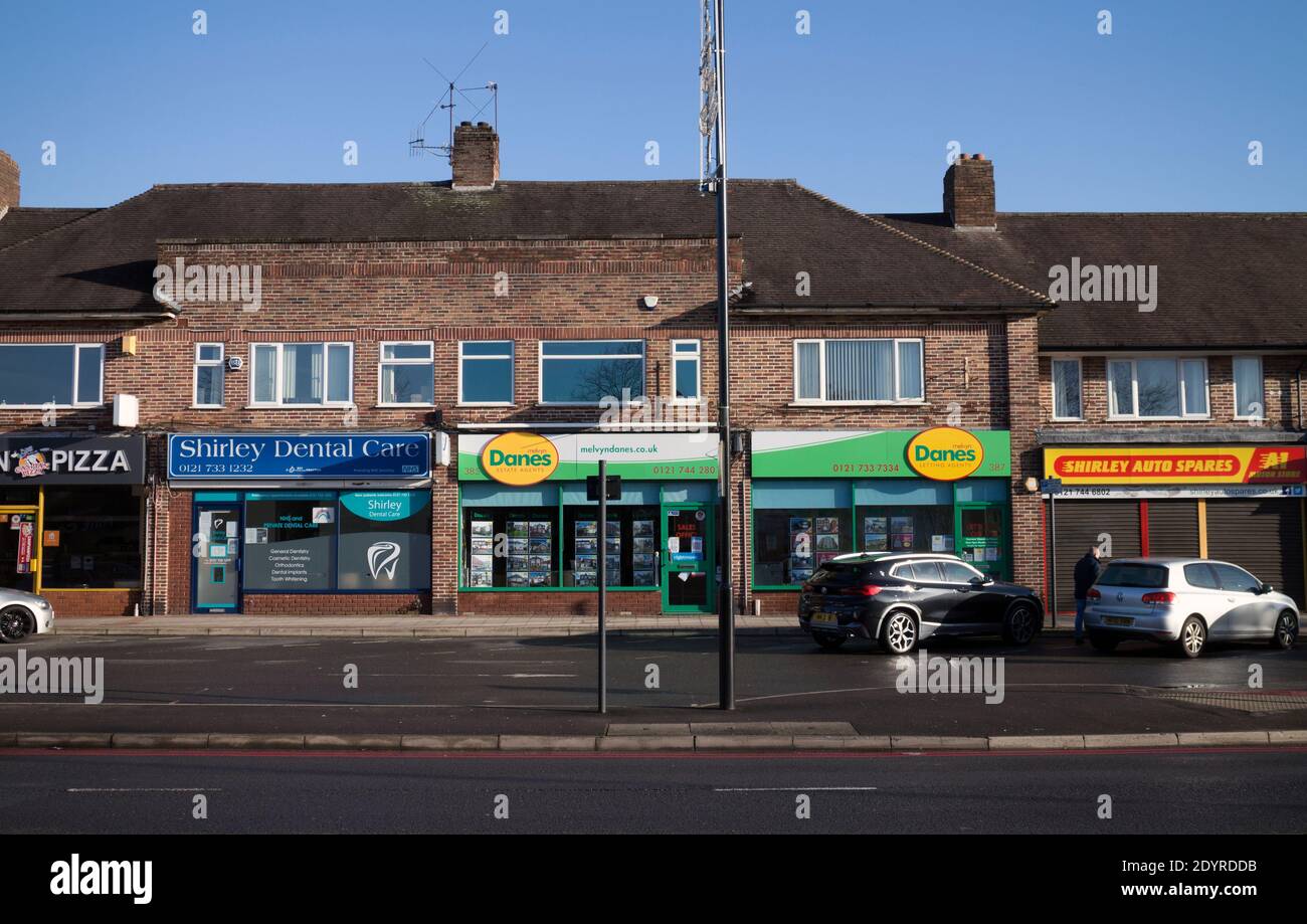 Stratford Road, Shirley, West Midlands, England, Großbritannien Stockfoto