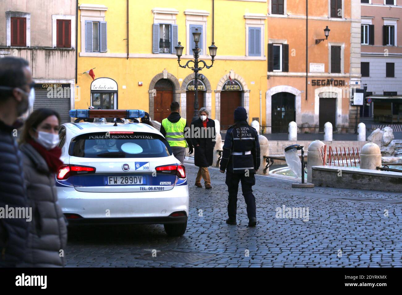 Roma, 27 dicembre 2020, ultimo giorno di zona rossa Stockfoto