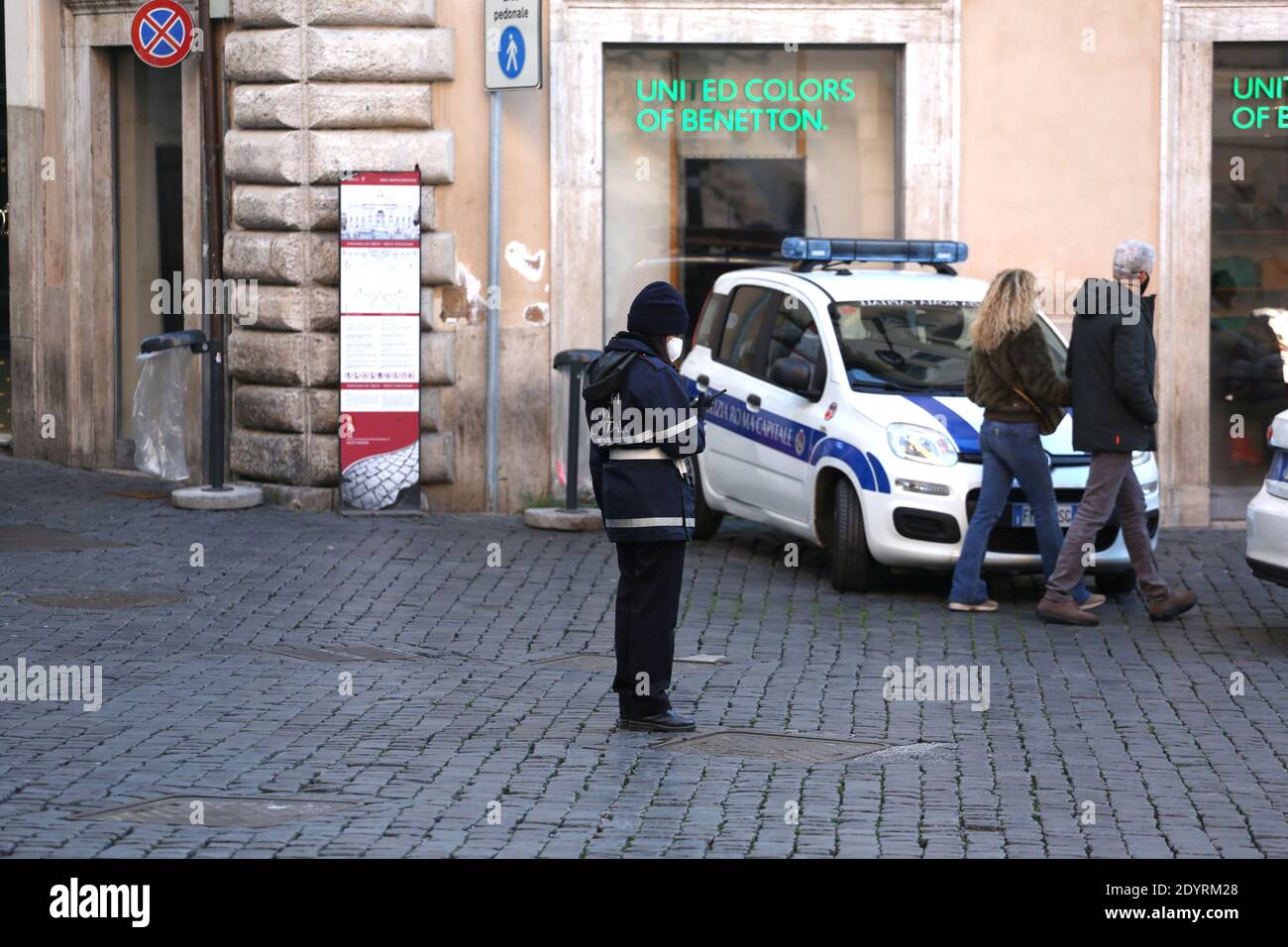 Roma, 27 dicembre 2020, ultimo giorno di zona rossa Stockfoto