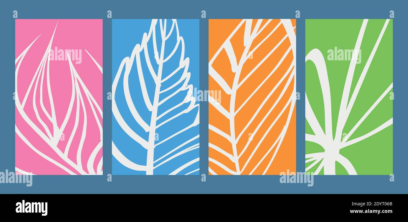 Abstrakter vertikaler Bannersatz. Vektorgrafiken Stock Vektor