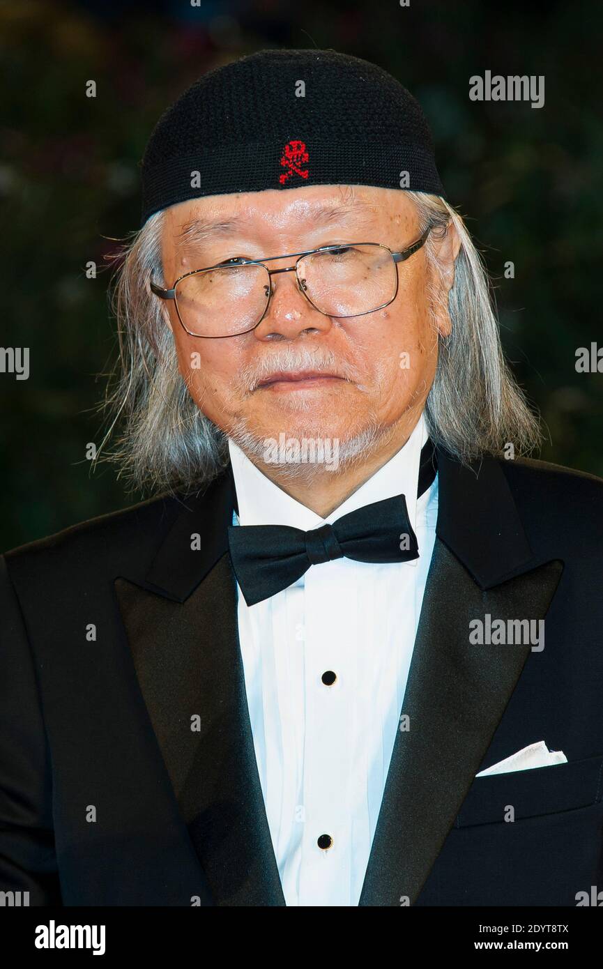 Japanischer Mangaka/Autor Leiji Matsumoto bei der Premiere von "Harlock Space Pirate 3D" während des 70. Internationalen Filmfestivals von Venedig, das am 3. September 2013 im Sala Grande in Venedig, Italien, stattfand. Foto von Nicolas Genin/ABACAPRESS.COM Stockfoto