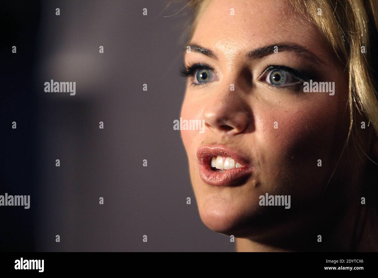 Kate Upton nimmt am 6. September 2013 an der New Yorker Premiere von 'Mademoiselle C' in der Florence Gould Hall in New York Teil. Stockfoto