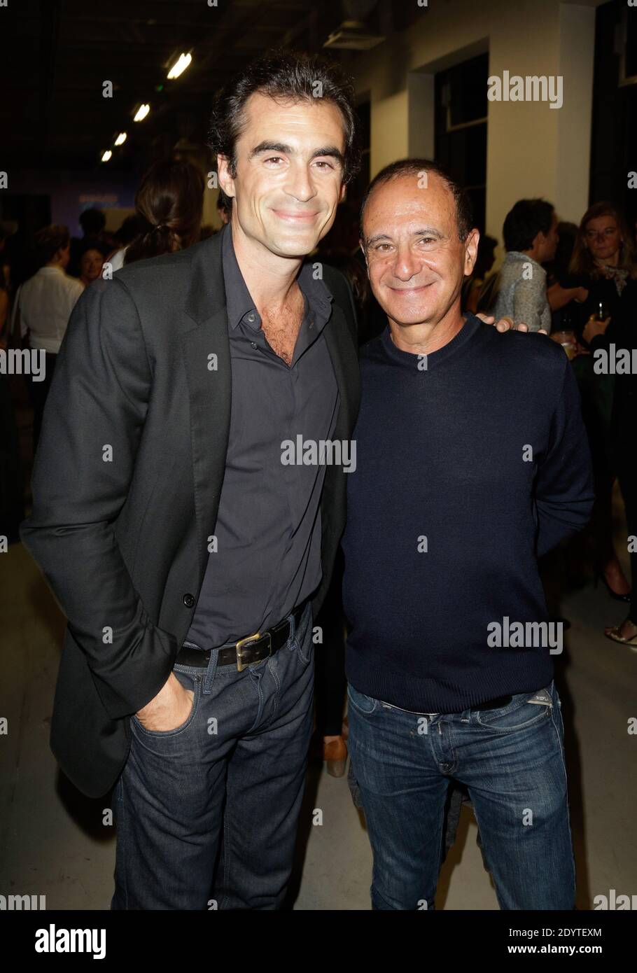 Raphael Enthoven und Gerard Miller nahmen am 07. September 2013 am 50. Jahrestag der französischen Kultur im Palais de Tokyo in Paris Teil. Foto von Jerome Domine/ABACAPRESS.COM Stockfoto