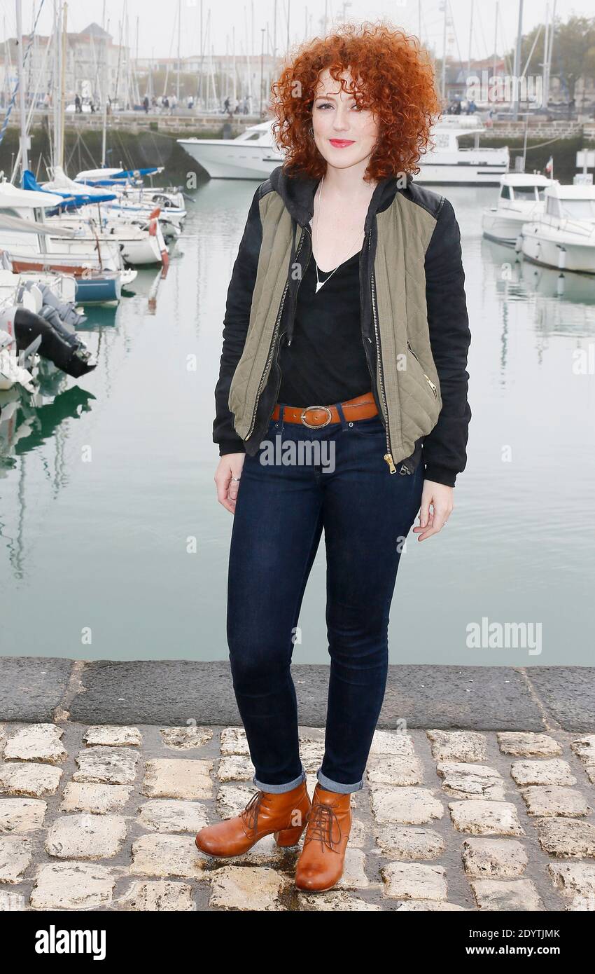 Blandine Bellavoir am 12. September 2013 beim 15. Festival der Fernsehliteratur in La Rochelle, Westfrankreich. Foto von Patrick Bernard/ABACAPRESS.COM Stockfoto