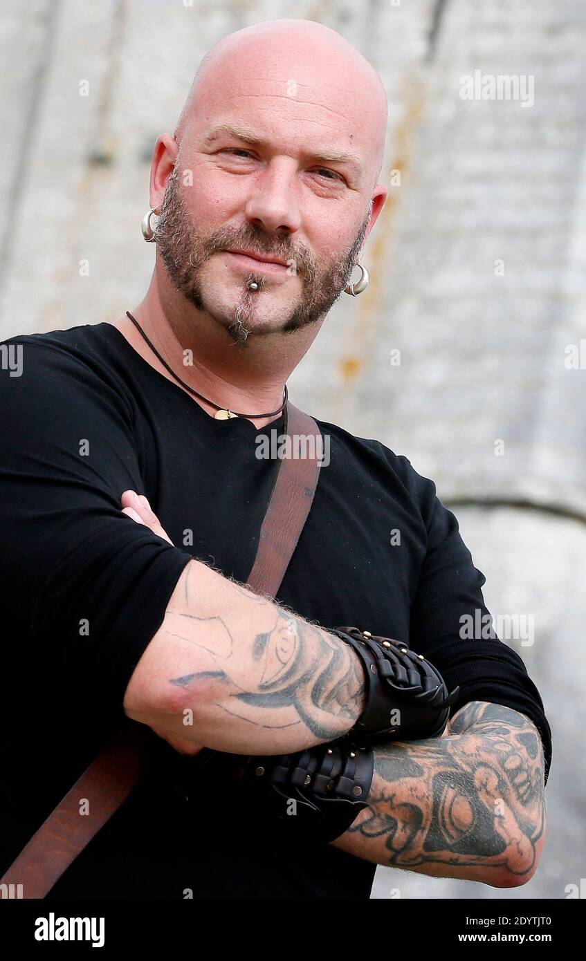 Luc Arbogast, The Voice, am 12. September 2013 beim 15. Festival der Fernsehliteratur in La Rochelle, Westfrankreich. Foto von Patrick Bernard/ABACAPRESS.COM Stockfoto