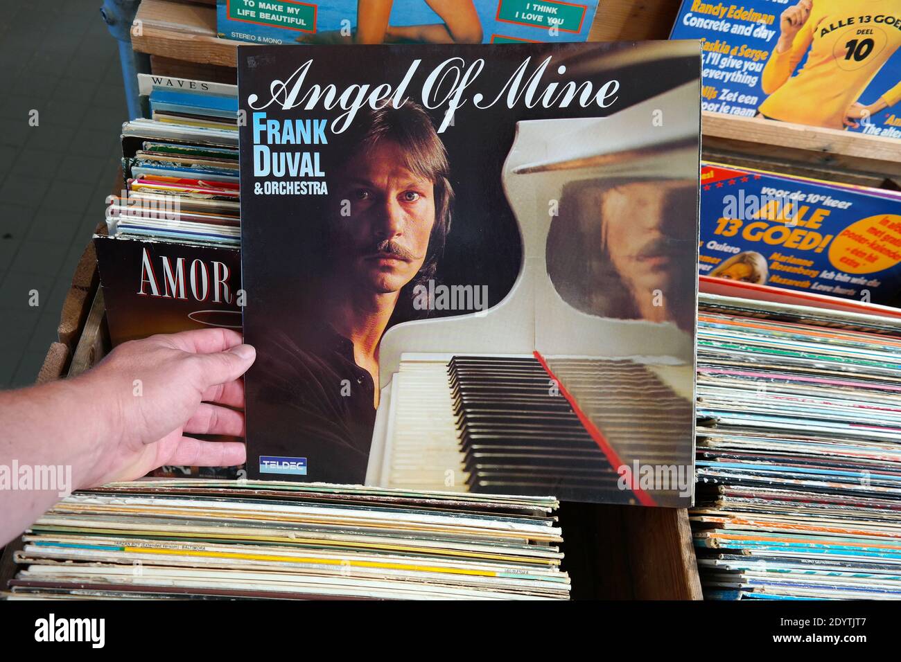 LP: Frank Duval - Angel of Mine Stockfoto