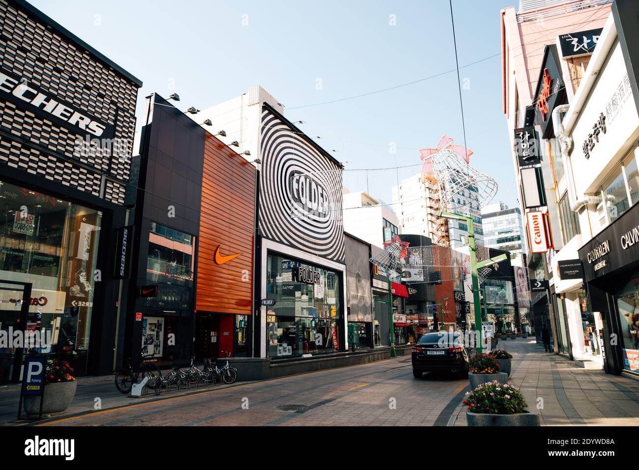 Busan, Korea - 11. November 2020 : Nampo-dong Einkaufsstraße Stockfoto