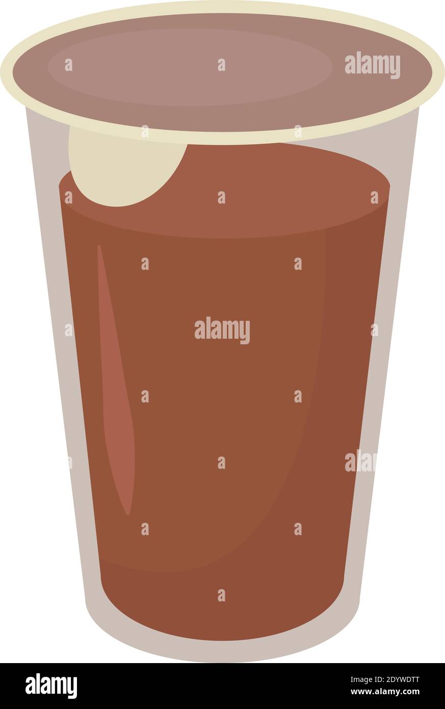 Kaffee in einer Tasse, Illustration, Vektor auf weißem Hintergrund. Stock Vektor
