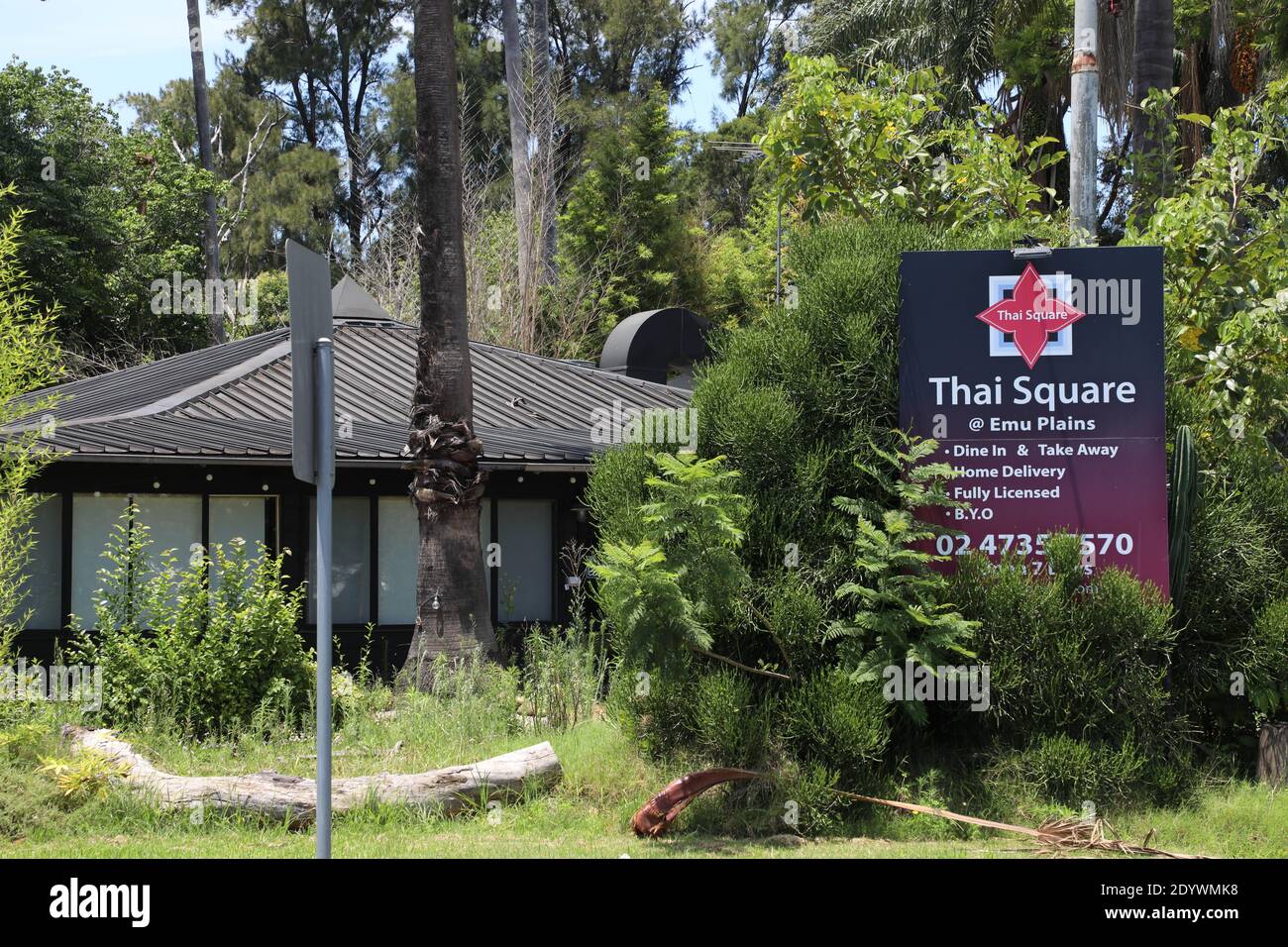 Thai Square Thai Restaurant, 36 Great Western Highway, EMU Plains NSW 2750. Jetzt dauerhaft geschlossen. Stockfoto
