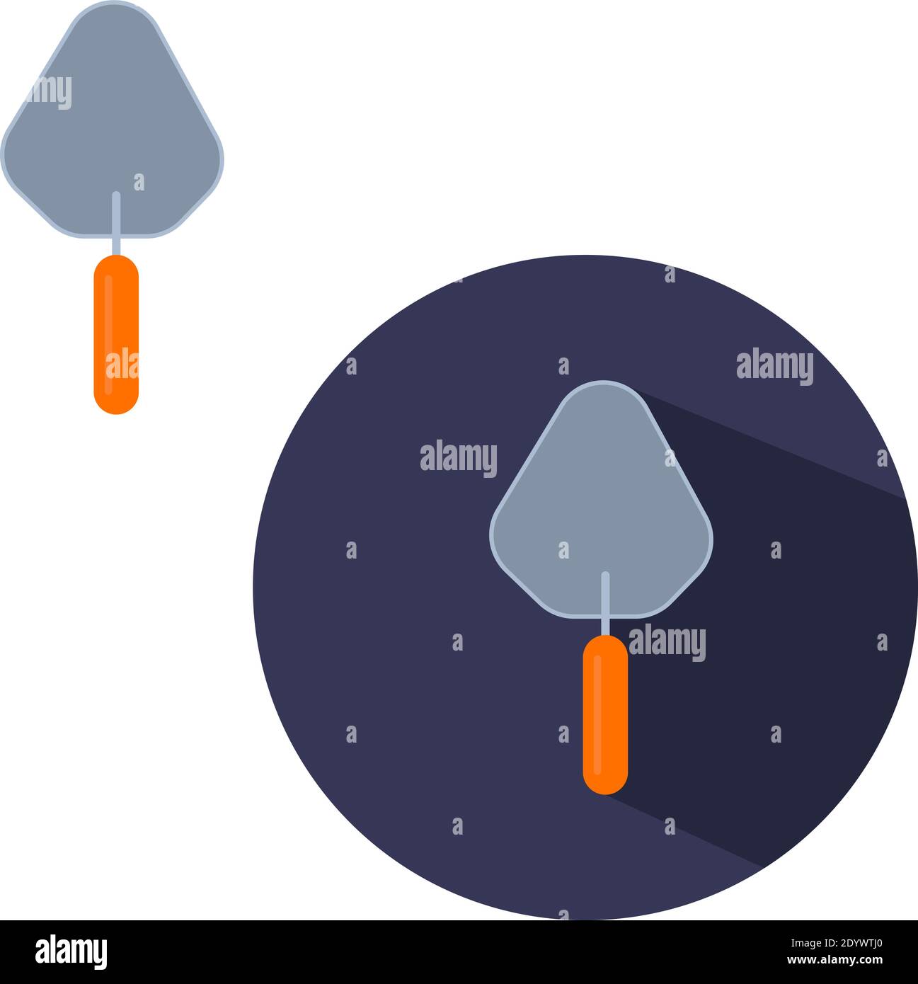 Kelle Garten, Illustration, Vektor auf weißem Hintergrund. Stock Vektor