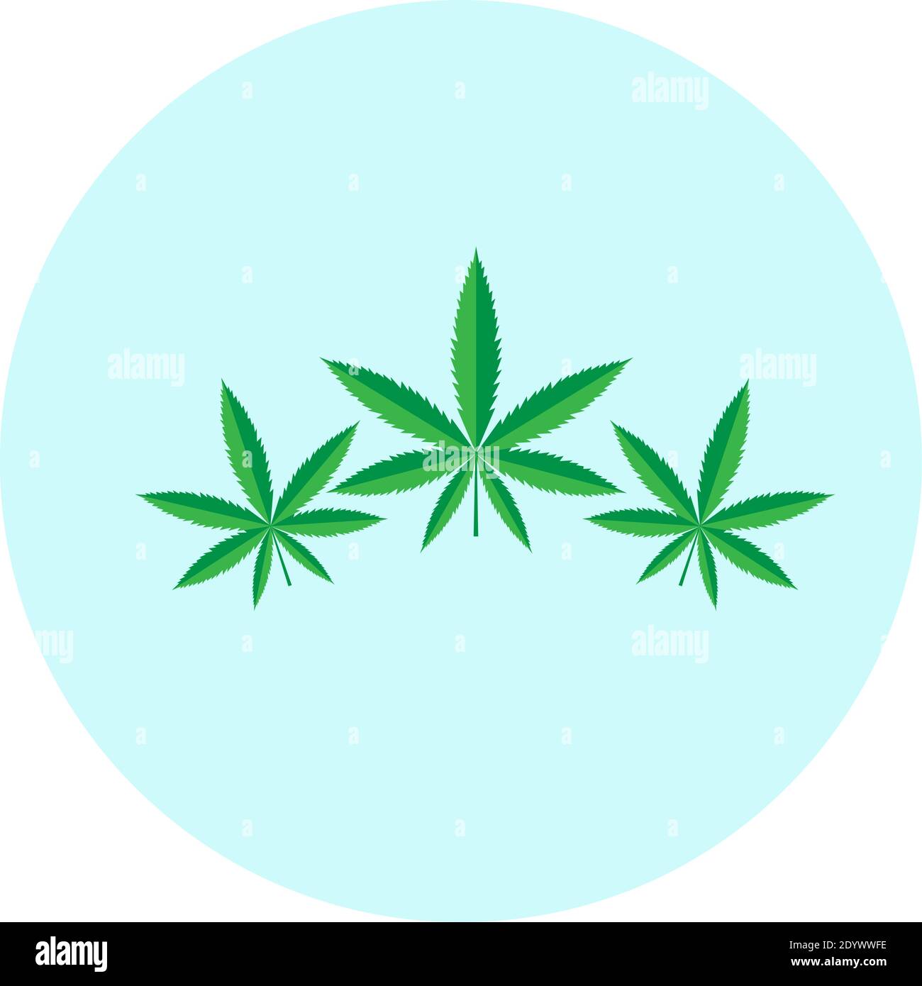 Unkrautblatt, Illustration, Vektor auf weißem Hintergrund. Stock Vektor