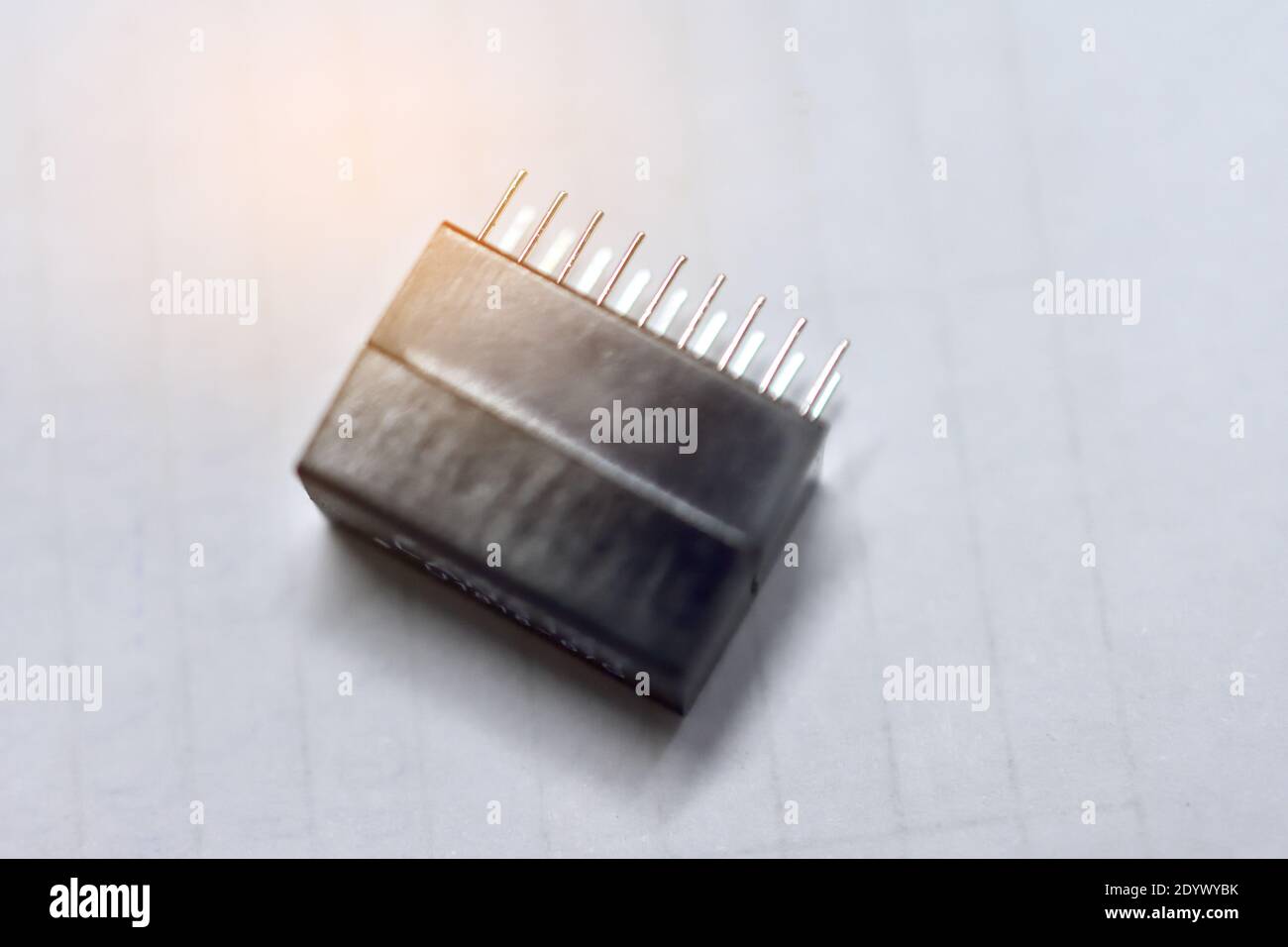 Elektronischer IC-Teil für Hauptplatine Stockfoto
