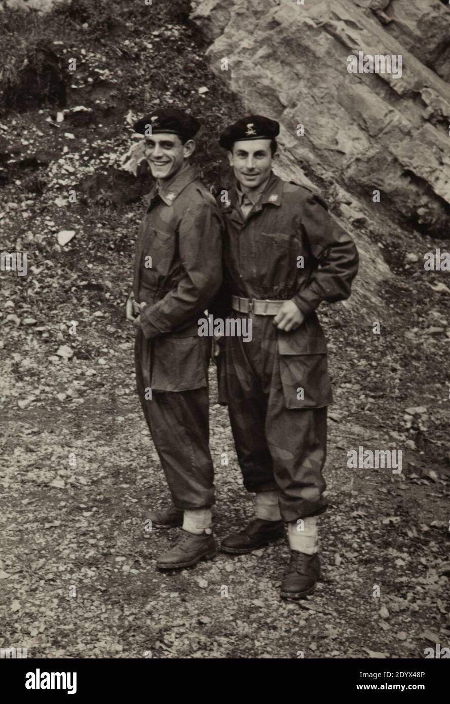 ROM, ITALIEN SEPTEMBER 1962: Italienische Soldaten in den 60er Jahren Stockfoto