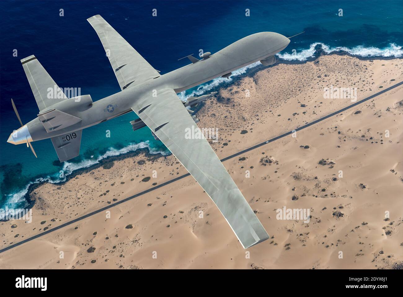 General Atomics MQ-9 Reaper Drohne Stockfoto