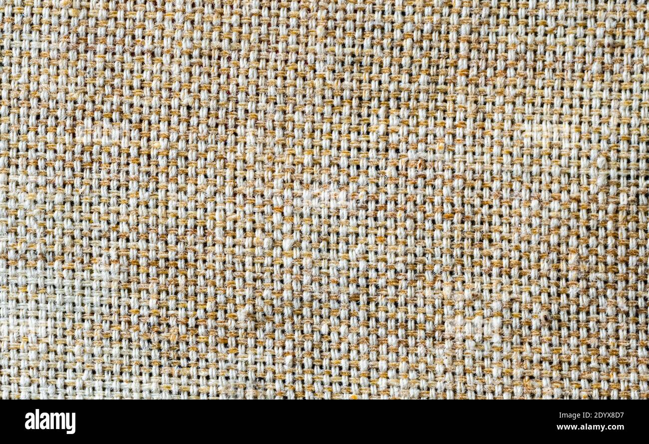 Baumwollgewebe Stoff Textur Makro Stockfoto