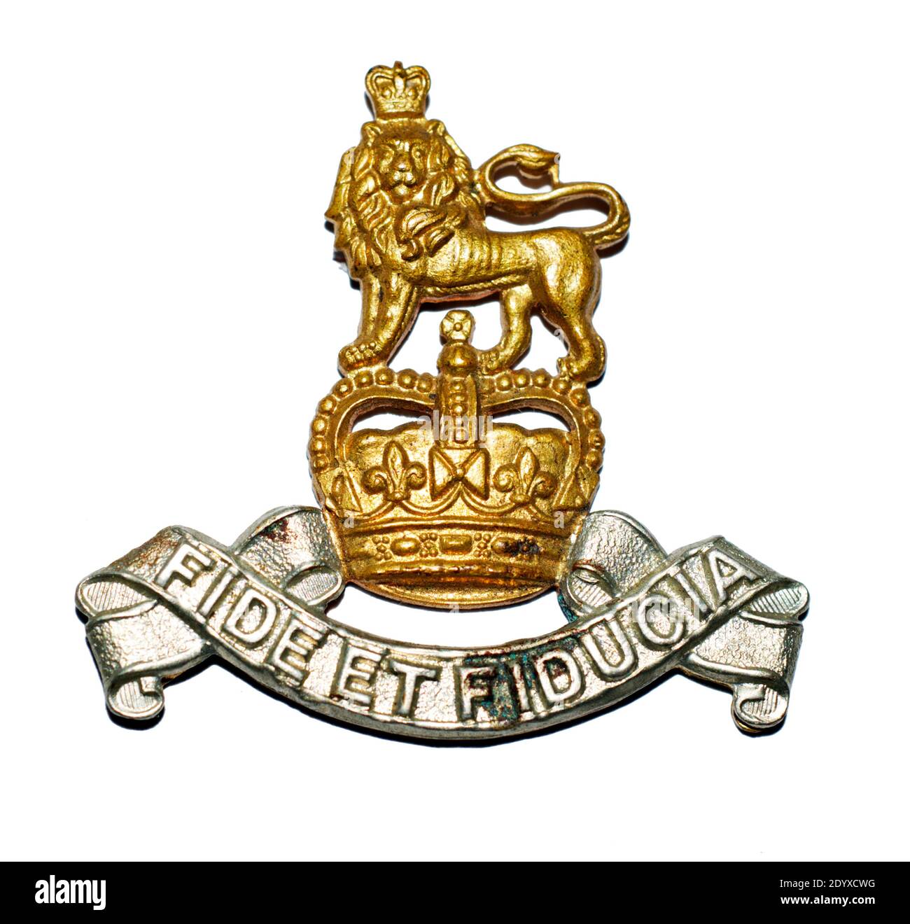Eine Mütze Abzeichen der Royal Army Pay Corps c. 1952-1992. Stockfoto