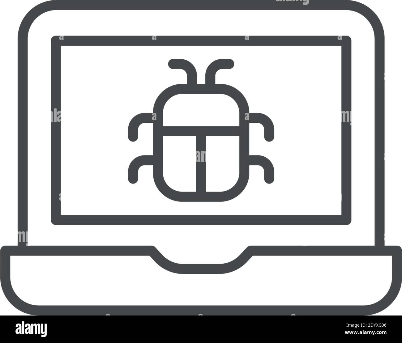 BugVektorSymbol Moderne einfache VektorIllustration Stock