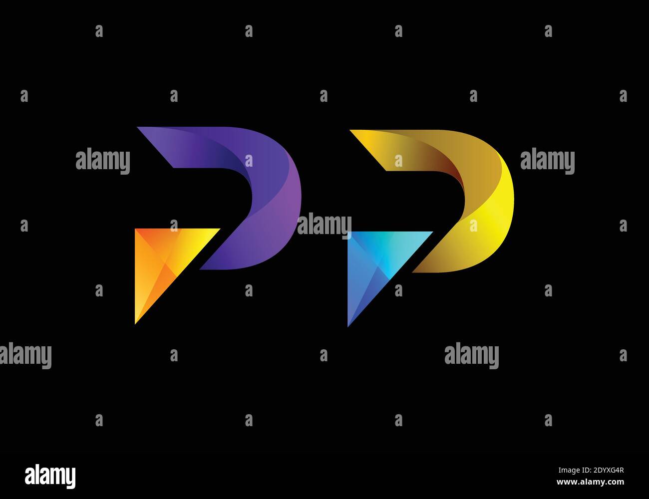 Buchstabe P Logo Icon Design template Elemente Stock Vektor