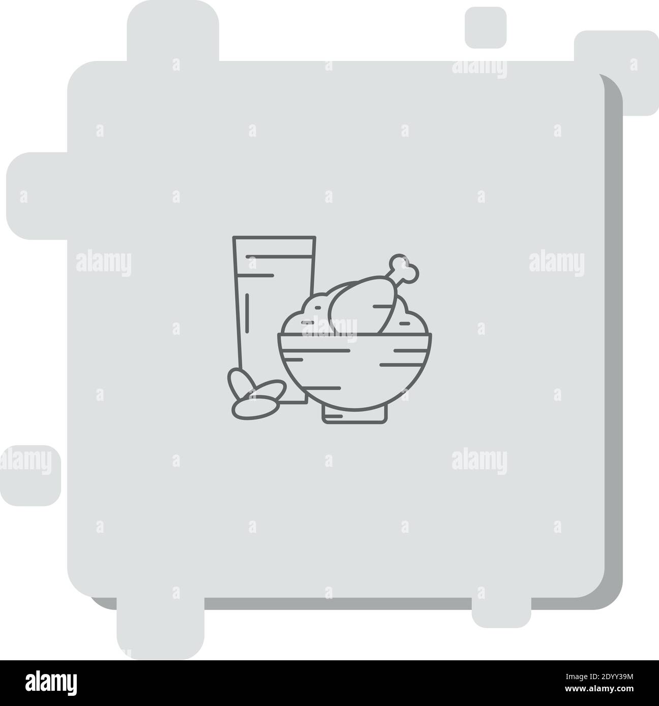 ramadan iftar Vektor-Symbol Moderne einfache Vektor-Illustration Stock Vektor