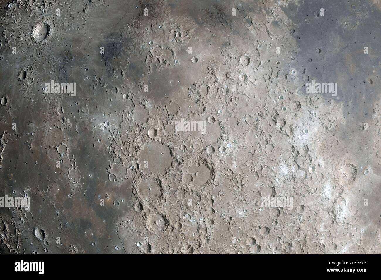 Mond hochauflösende 3d Rendering Illustration Wissenschaft Astronomie, detaillierte Mondkrater Oberfläche, schwarzer Hintergrund Stockfoto