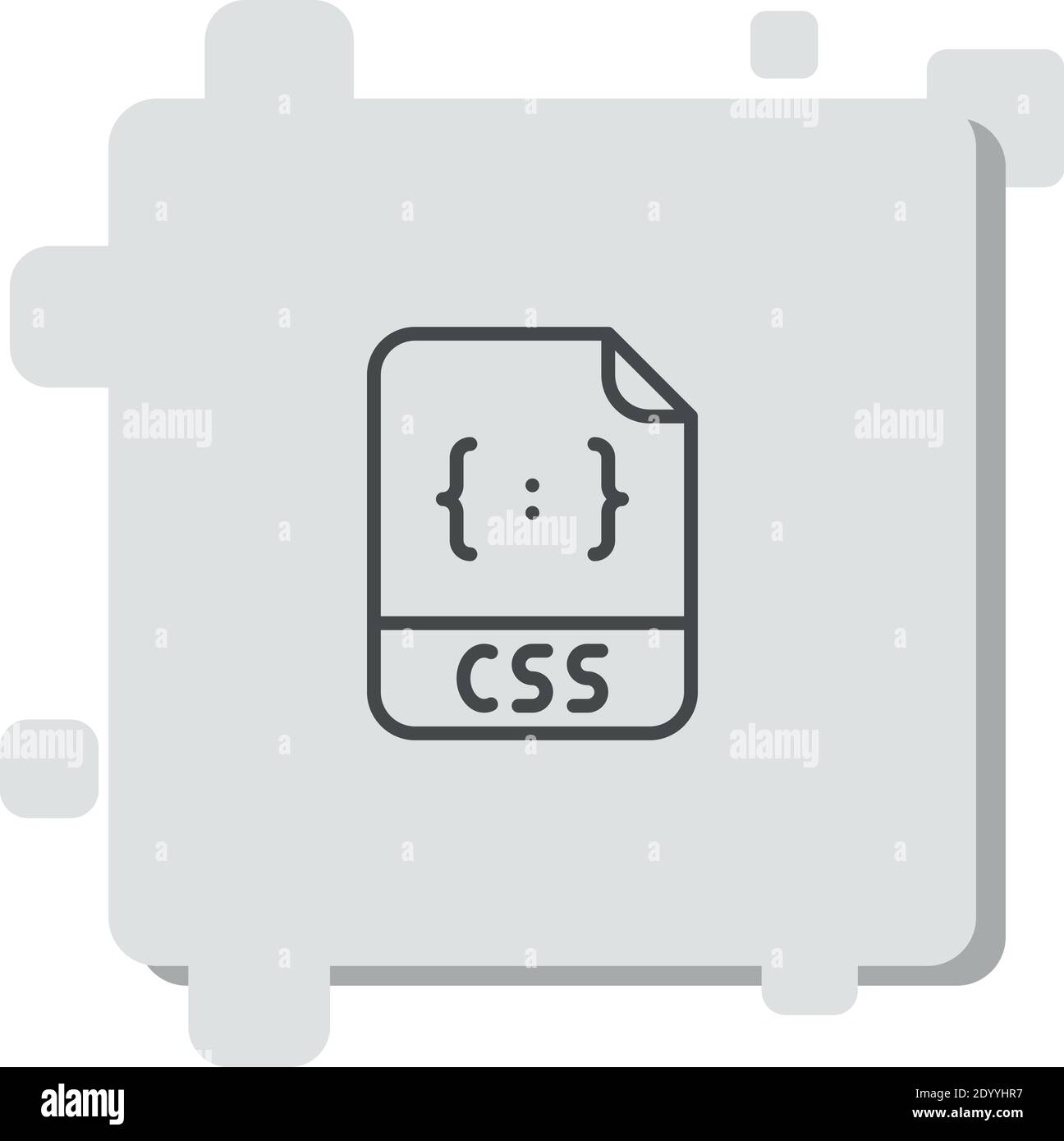 css Vektor-Symbol Moderne einfache Vektor-Illustration Stock Vektor