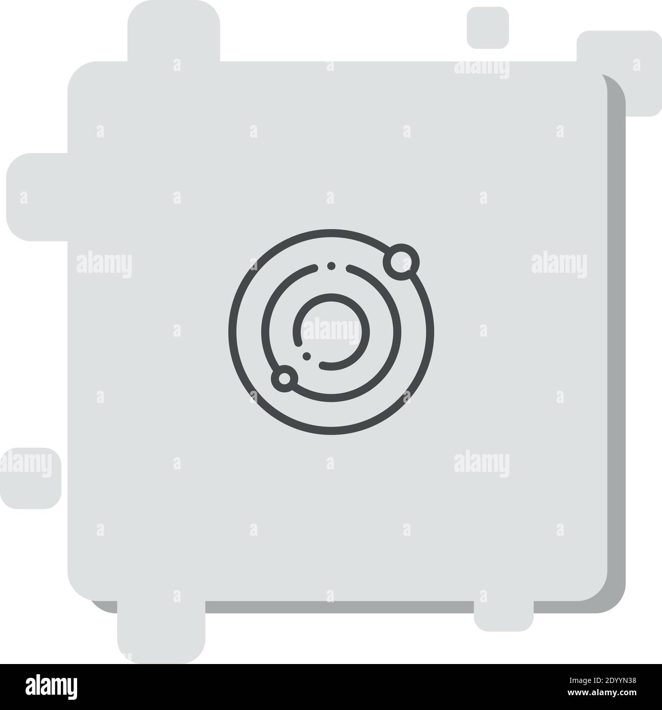 Orbits Vektor-Symbol Moderne einfache Vektor-Illustration Stock Vektor