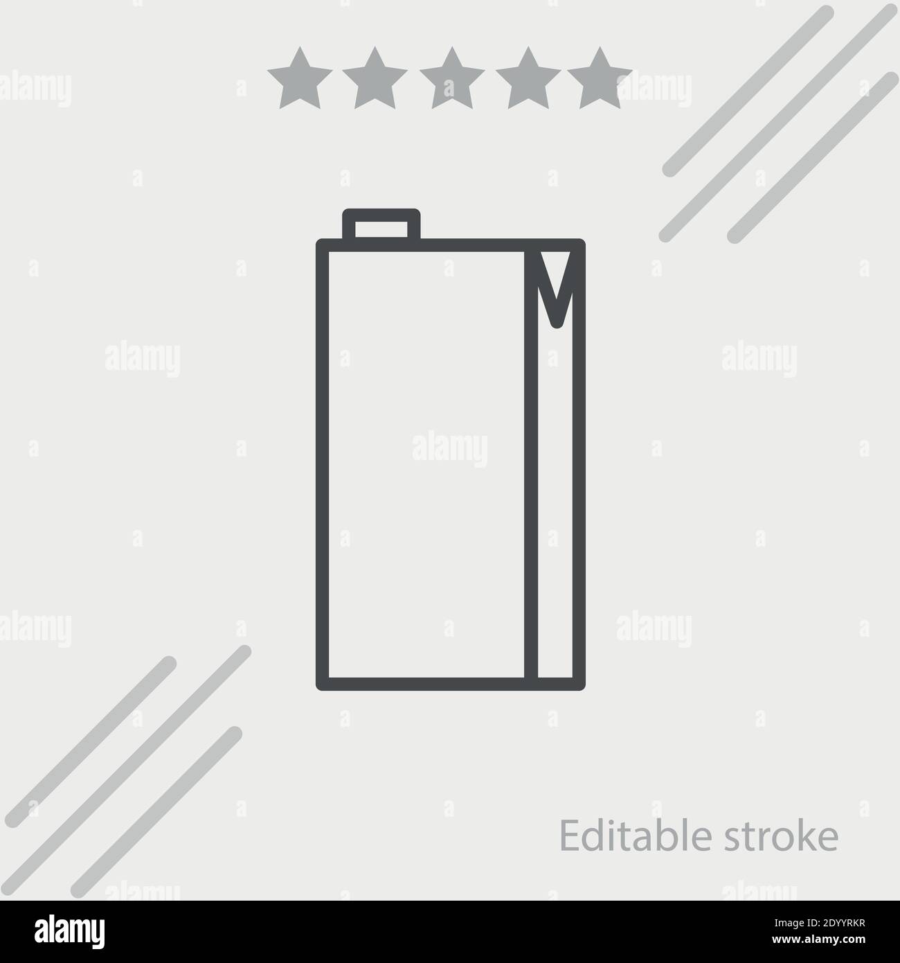 Juice brik Vektor-Symbol Moderne einfache Vektor-Illustration Stock Vektor