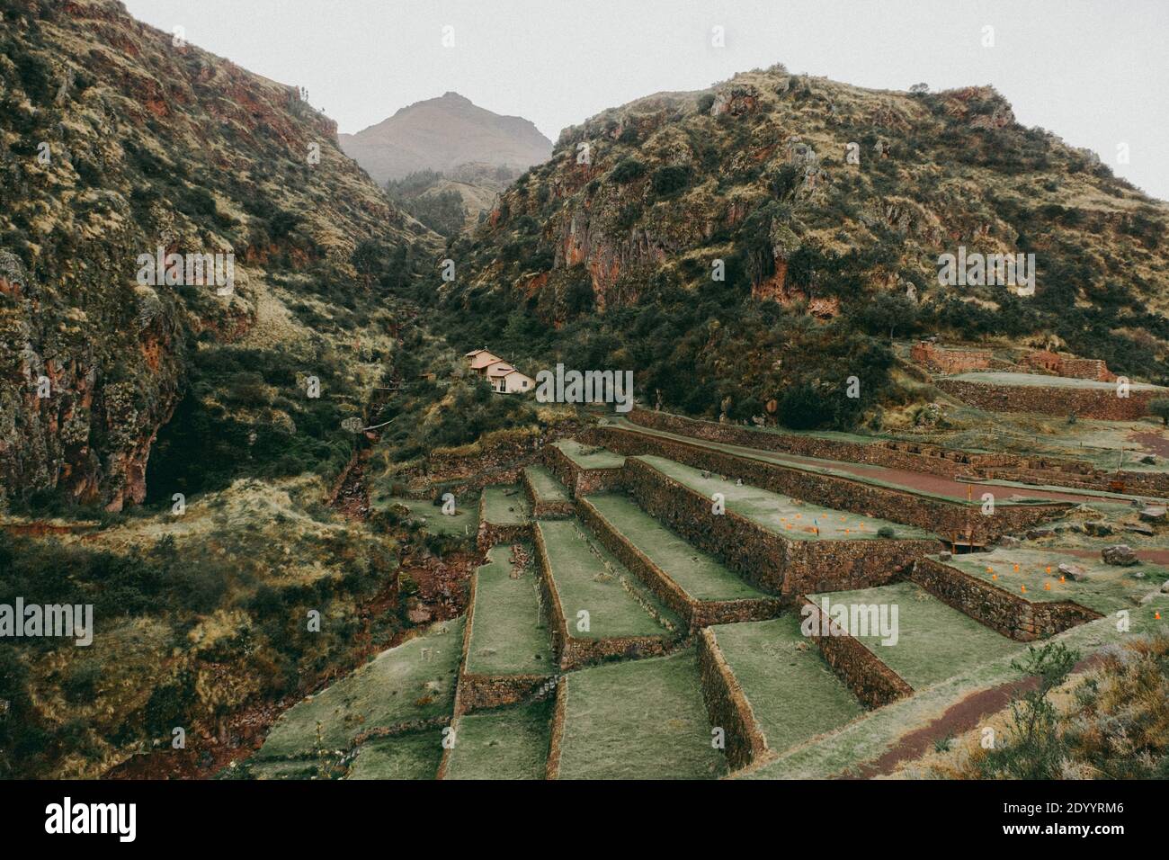 Inka-Ruinen in Pisac, Peru, Südamerika Stockfoto Inka-Ruinen in Pisac, Peru, Südamerika Stockfoto