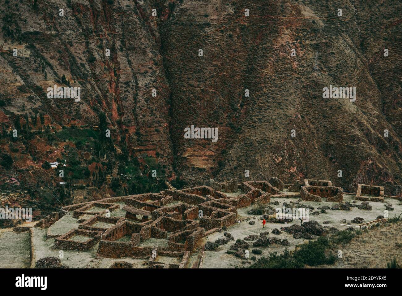 Inka-Ruinen in Pisac, Peru, Südamerika Stockfoto Inka-Ruinen in Pisac, Peru, Südamerika Stockfoto