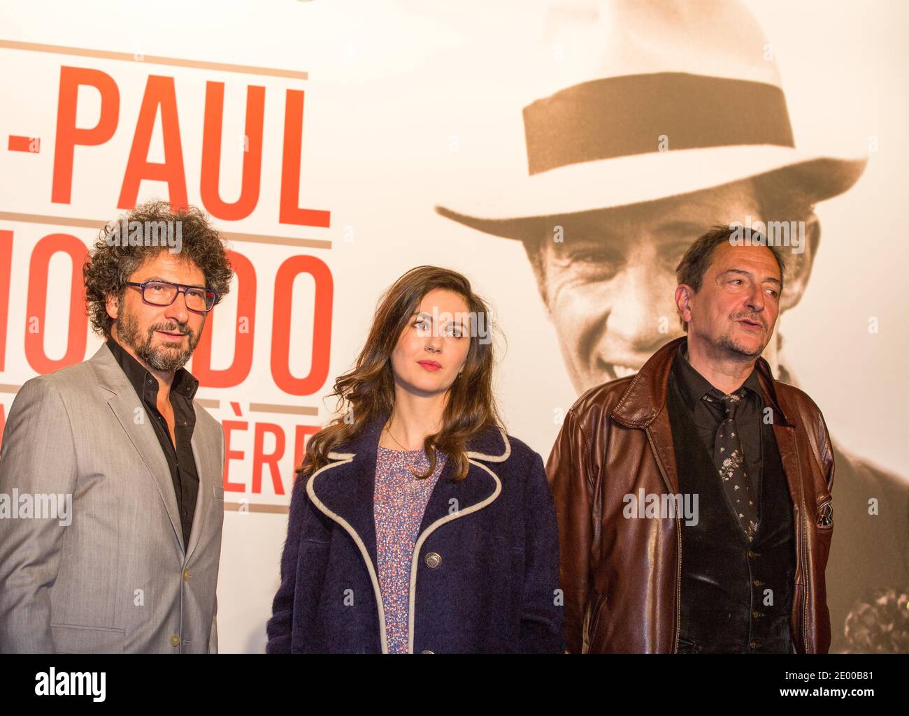 Radu Mihaileanu, Wladimir Yordanoff bei der Eröffnungsfeier des 5. Lumiere Film Festivals und der Hommage an den französischen Schauspieler Jean-Paul Belmondo am 14. Oktober 2013 in Lyon, Frankreich. Foto von Vincent Dargent/ABACAPRESS.COM Stockfoto