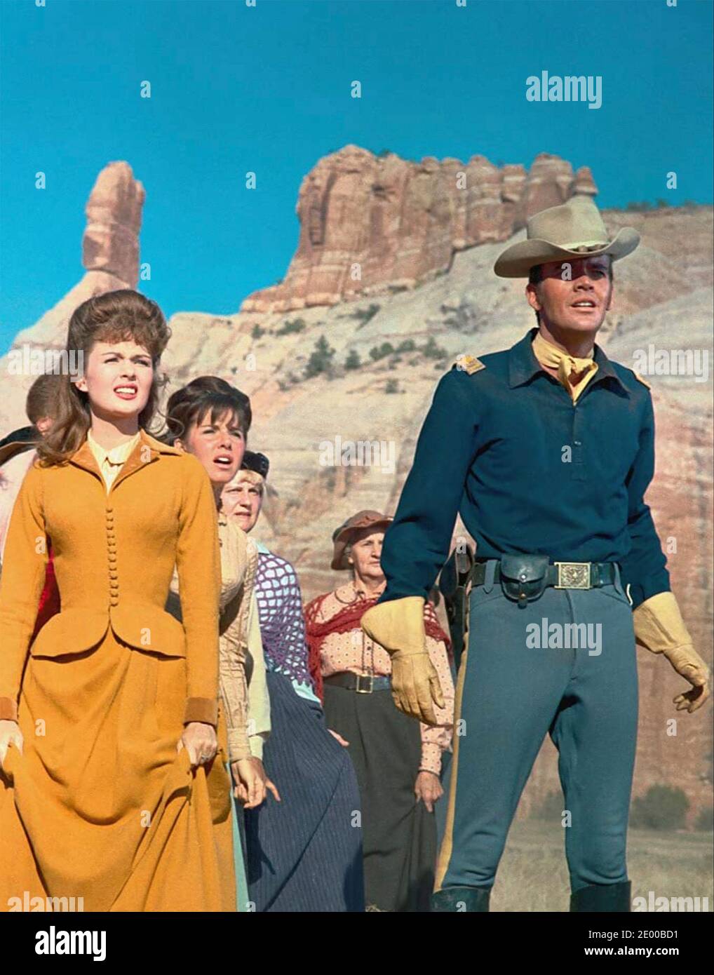 THE HALLELUJAH TRAIL 1965 United Artists Film mit Pamela Tiffin Und Jim Hutton Stockfoto