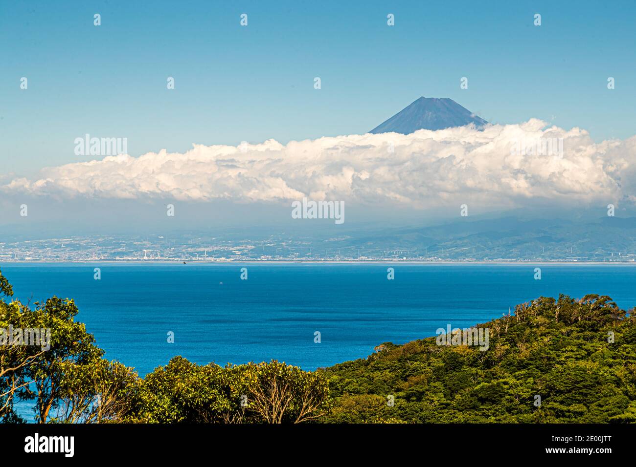 Fuji Blick von der Halbinsel Izu, Japan Stockfoto