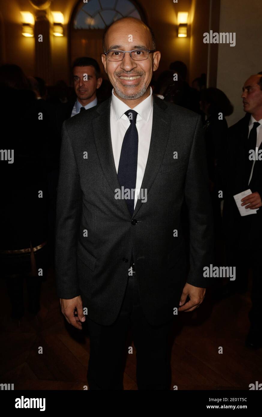 Harlem Desir bei der Einführungszeremonie des senegalesischen Bildhauers Ousmane Sow an der Academie des Beaux-Arts in Paris, Frankreich am 11. Dezember 2013. Foto von Jerome Domine/ABACAPRESS.COM Stockfoto