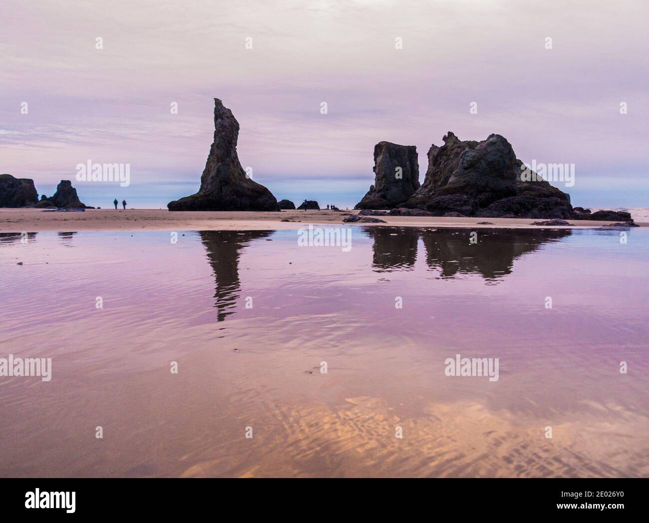 Coquille Point Beach, Bandon, Oregon USA Stockfoto