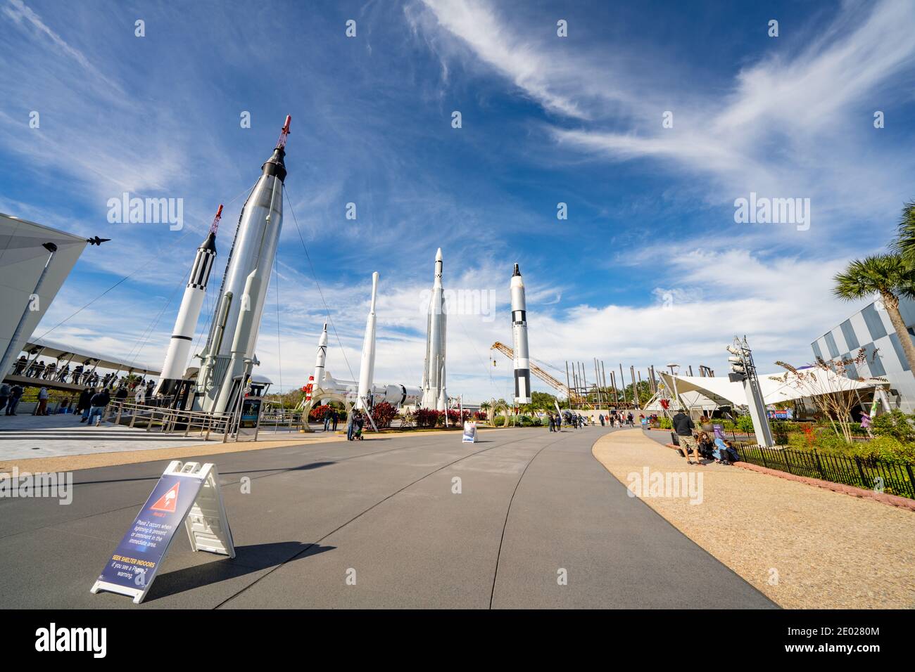 Merritt Island, FL, USA - 26. Dezember 2020: Kennedy Space Center Visitor Complex Merritt Island Florida Stockfoto