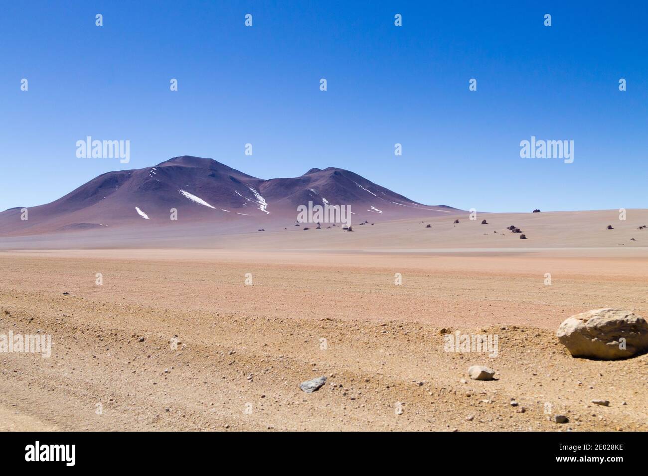Bolivianischen Landschaft, Salvador Dali Desert View. Schöne Bolivien Stockfoto