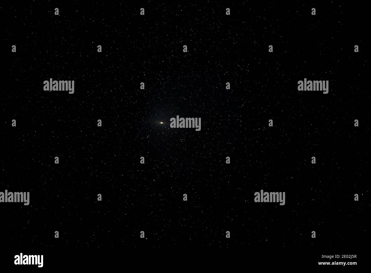 Sterne am Nachthimmel. Andromeda Galaxie. Abstrakter Hintergrund. Stockfoto