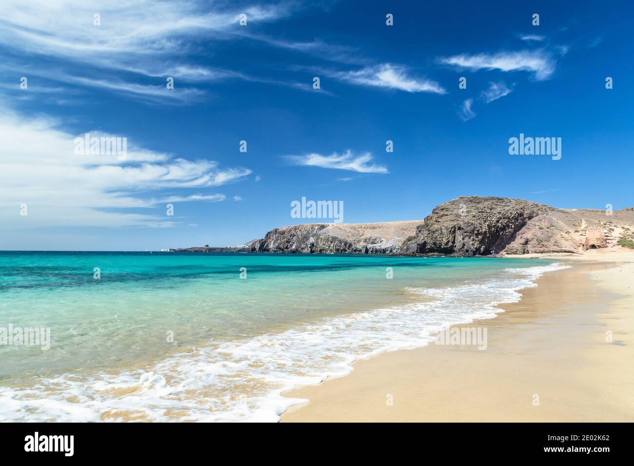 Papagayo Beach, Lanzarote, Kanarische Inseln Stockfoto
