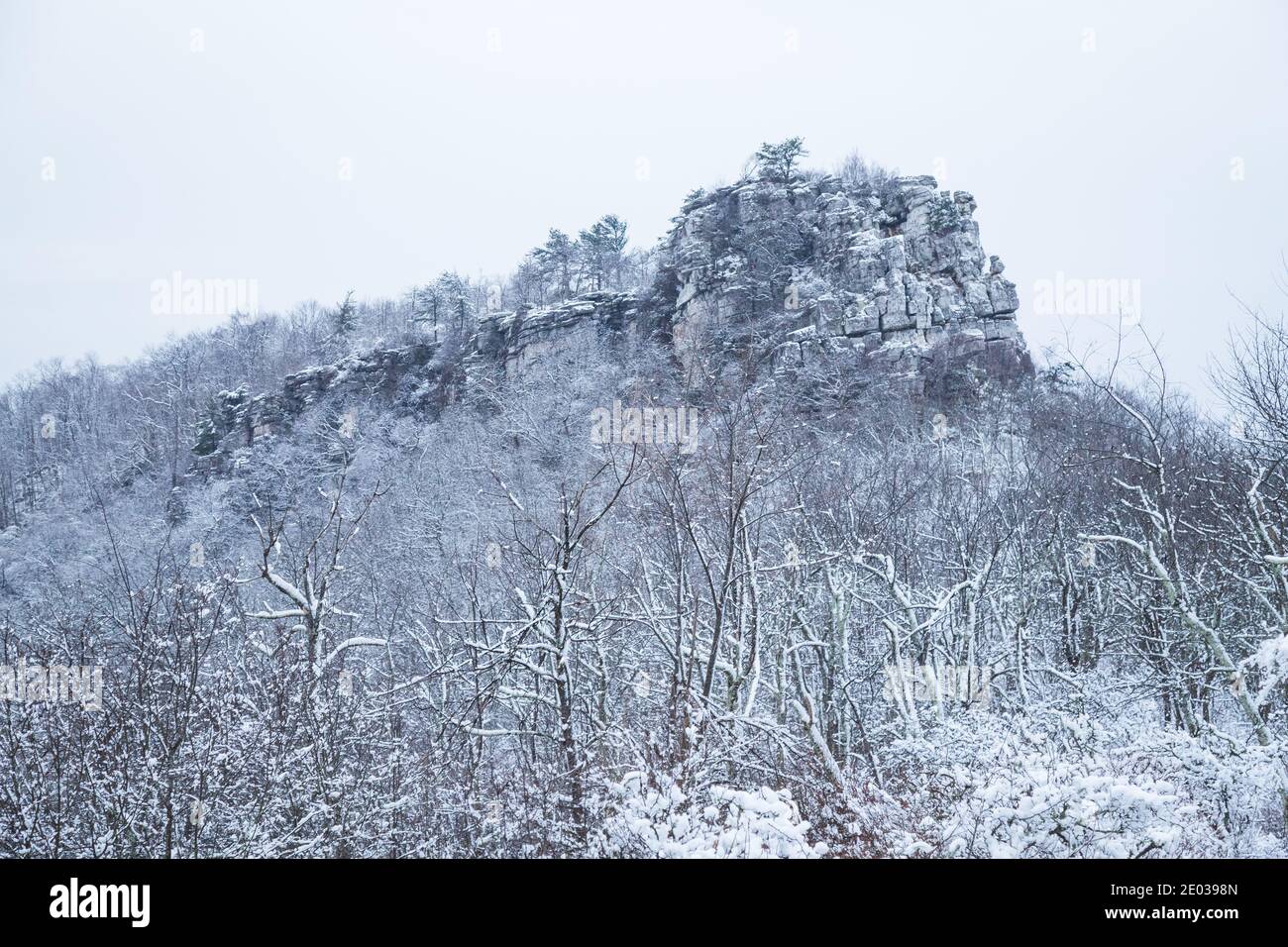 Big Schloss Peak auf dem Great North Mountain in West Virginia, USA Stockfoto