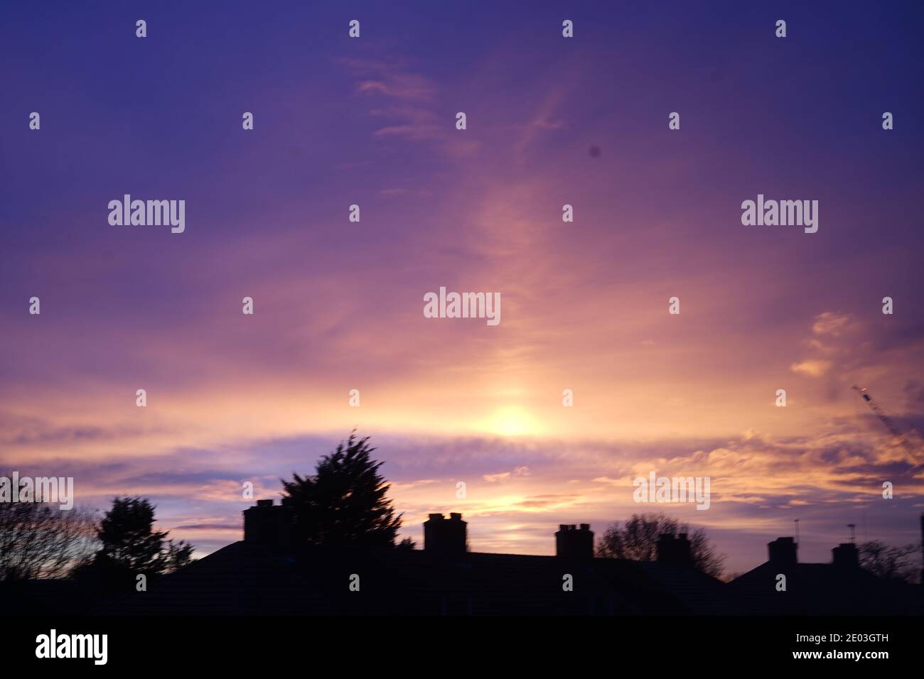 Sonnenuntergänge in London Stockfoto
