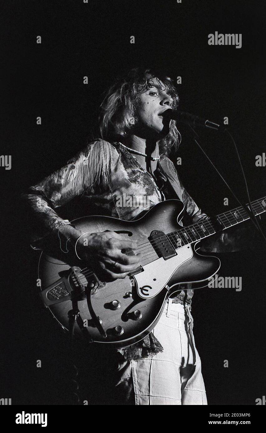 Kevin Ayers. Live-Gig in Ipswich 06/1976 Stockfoto