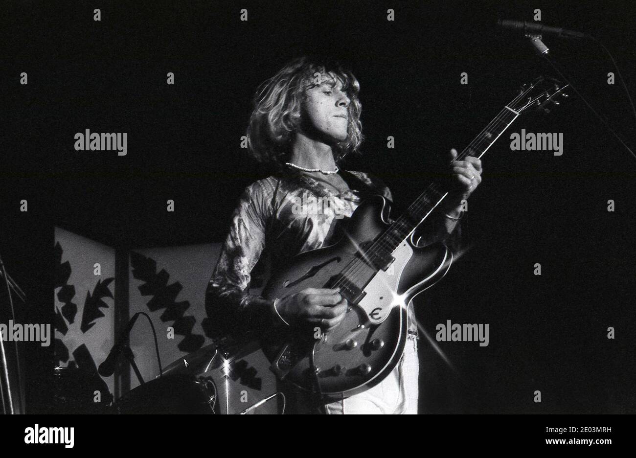 Kevin Ayers. Live-Gig in Ipswich 06/1976 Stockfoto